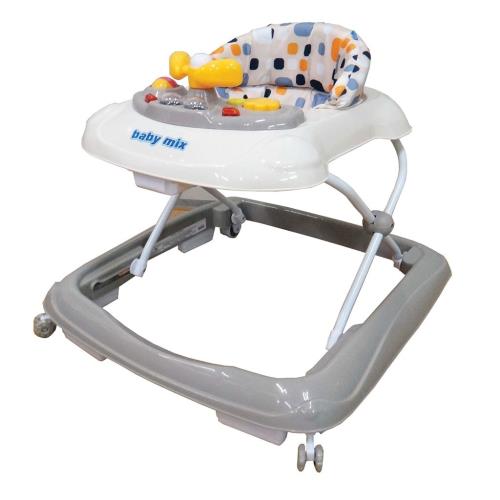 Detské chodítko Baby Mix s volantom a silikónovými kolieskami beige , 20C39120