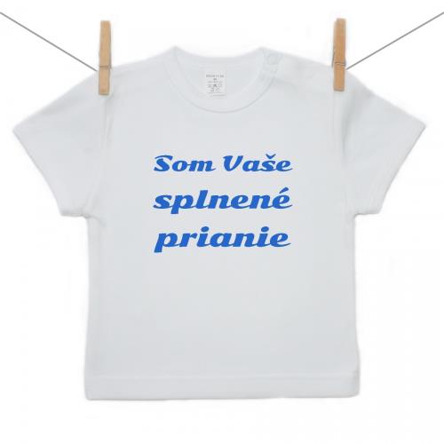 Boodyy Tričko s krátkym rukávom Splnené prianie Modrá 140 (9-10 rokov) 349-86634