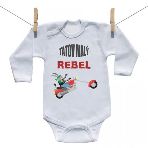 Boodyy Body s dlhým rukávom Tatov malý rebel 56 (0-2 mesiace)