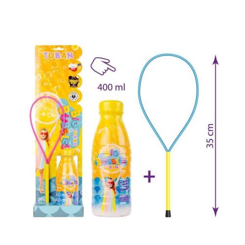 Mydlové Bubliny TUBAN s Krúžkom - TUBAN Mydlové Bubliny s Krúžkom a Tekutinou 400ml