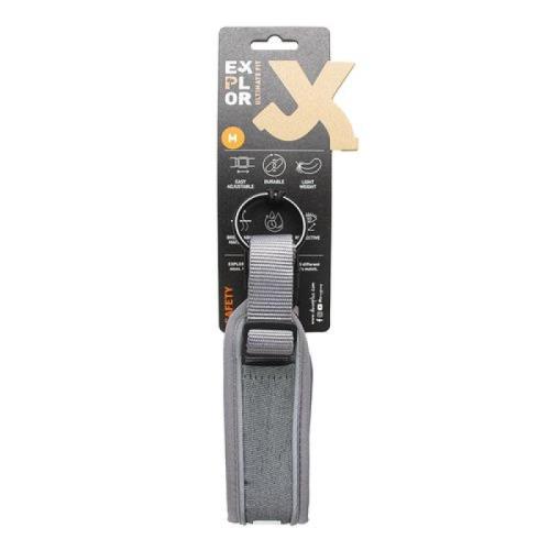 DUVO+ EXPLORER Ultimate fit CONTROL Prémiový obojok vyrobený z priedušných látok M 39-44cm sivý