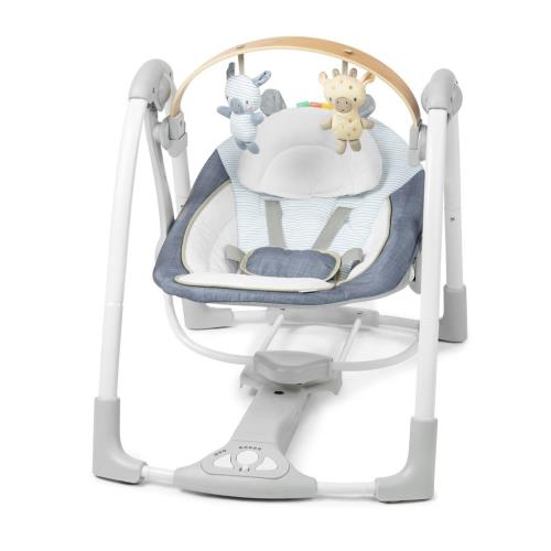 Hojdačka konvertibilná s melódiou Swing 'n Go Chambray 0m+ do 9kg
