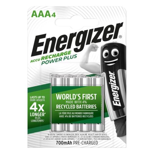 Energizer Power Plus AAA 1,2V 700 mA nabíjateľné batérie 4ks-Energizer