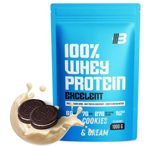 Excelent 100% Whey Proteín – cookies & krém od BODY NUTRITION - 1000g