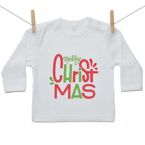 Boodyy Tričko s dlhým rukávom Merry Christmas 122 (6-7 rokov) 5306-90019