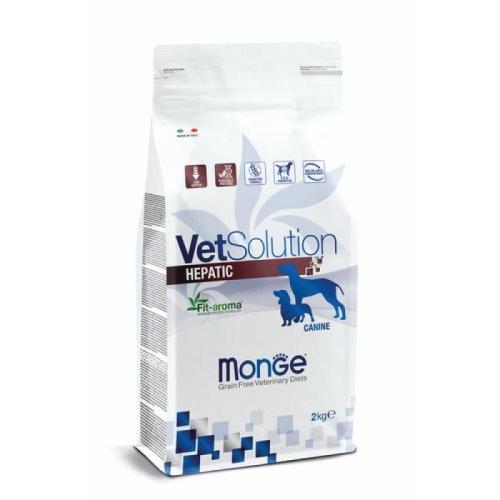 MONGE VetSolution Dog Hepatic 2kg diétne suché krmivo pre psov na podporu funkcie pečene v prípade chronického zlyhania pečene
