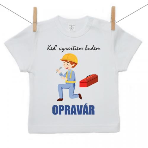 Boodyy Tričko s krátkym rukávom Keď vyrastiem budem opravár 110 (4-5 rokov) 2227-44238