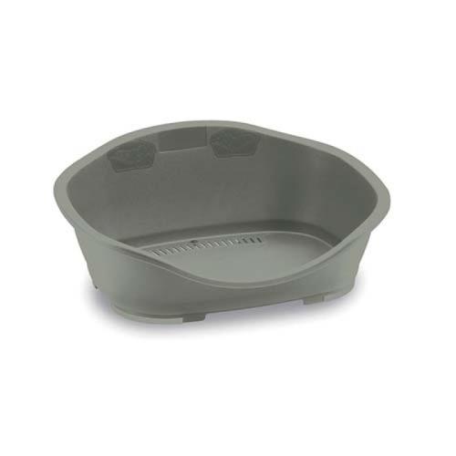 STEFANPLAST GREEN LINE SLEEPER 1 sivá 56,5x42x24,2cm plastové ležadlo pre psov 98% z recyklovaného plastu