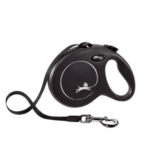 flexi New Classic popruh L 5m čierne do 50kg