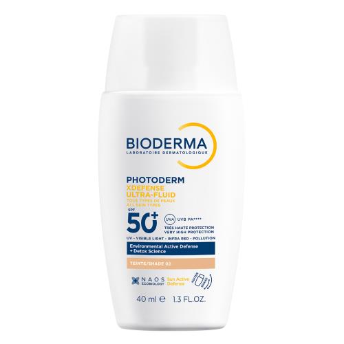 BIODERMA Photoderm XDefense tónovaná ultrafluidná ochrana SPF 50+ svetlá