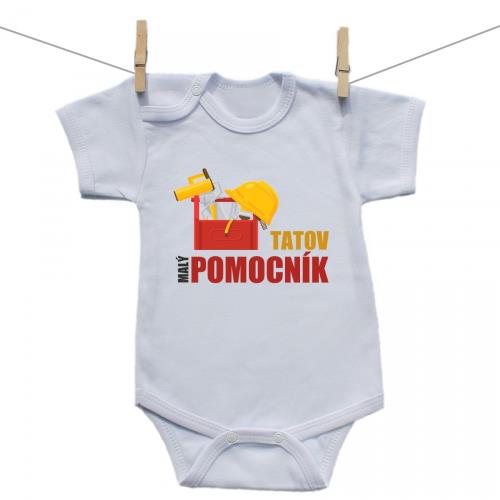 Boodyy Body s krátkym rukávom Tatkov malý pomocník 56 (0-2 mesiace)
