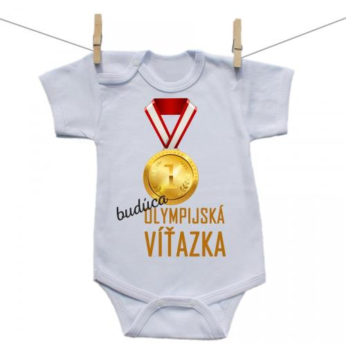 Boodyy Body s krátkym rukávom Budúca olympijská víťazka 74 (6-9 mesiacov)