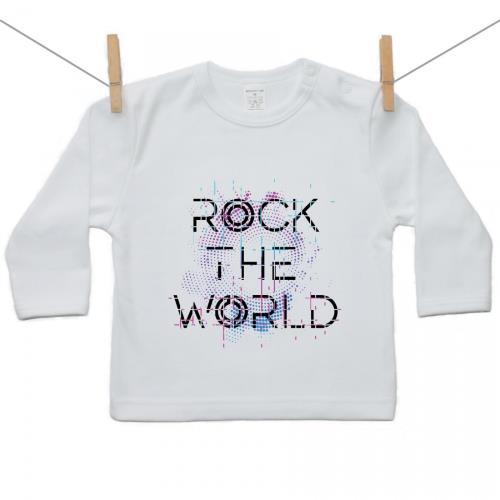Boodyy Tričko s dlhým rukávom Rock the world 92 (18-24 mesiacov) 2681-47360