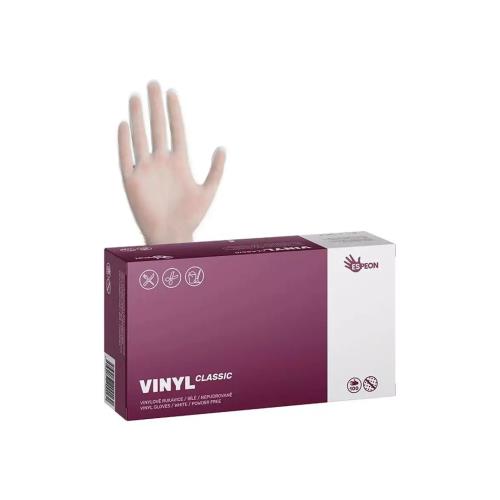 Vinylové rukavice VINYL CLASSIC 100ks Biela M