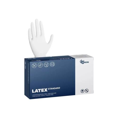 Latexové rukavice LATEX STANDARD 100ks Biela M