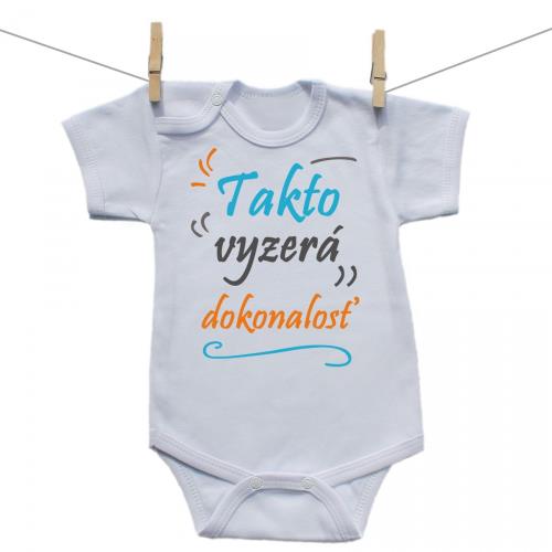Boodyy Body s krátkym rukávom Takto vyzerá dokonalosť 62 (2-4 mesiace)