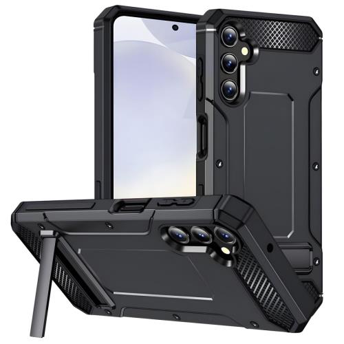 Puzdro Hybrid Armor Kickstand pre Samsung Galaxy S24 - Čierna H31038