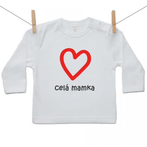 Boodyy Tričko s dlhým rukávom Celá mamka 104 (3-4 roky) 571-23691