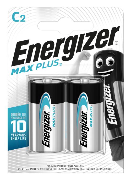 Energizer Max Plus malý monočlánok C E93/LR14 BP2 alkalické batérie 2ks 7638900423334