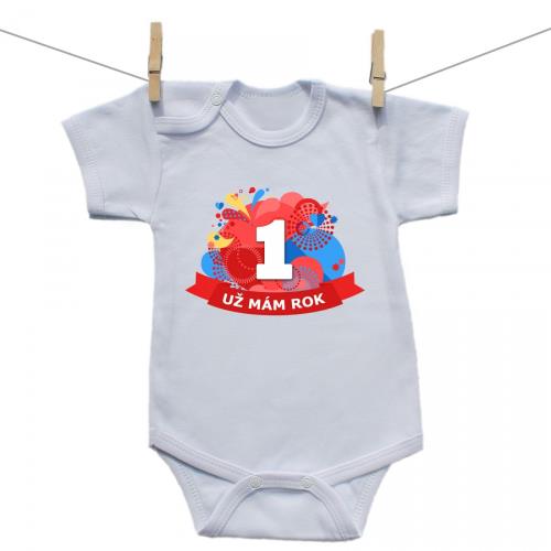 Boodyy Body s krátkym rukávom Už mám 1 rok Červená 92 (18-24 mesiacov)