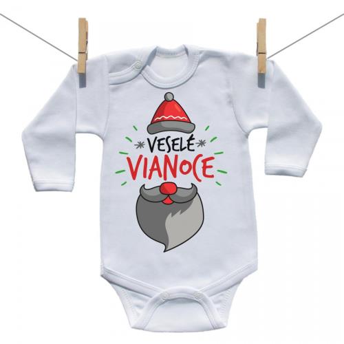 Boodyy Body s dlhým rukávom Veselé Vianoce 98 (2-3 roky)
