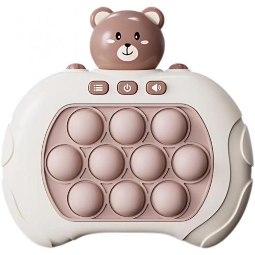 Herná konzola Skill Game Teddy Pop It - Hnedá H36152