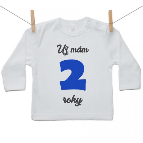 Boodyy Tričko s dlhým rukávom Už mám 2 roky Chlapec 128 (7-8 rokov) 2504-46143