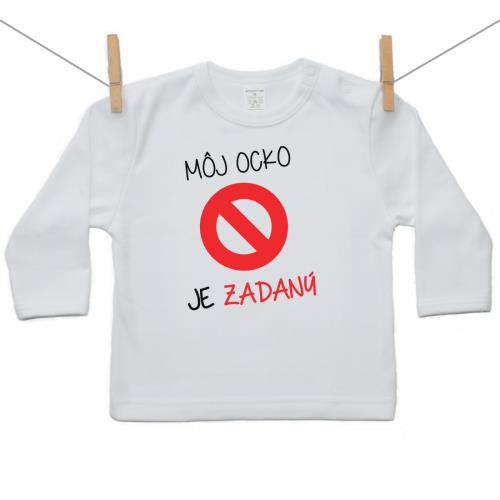 Boodyy Tričko s dlhým rukávom Môj ocko je zadaný 104 (3-4 roky) 580-23933