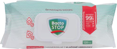 BactoSTOP dezinfekčné vlhčené obrúsky