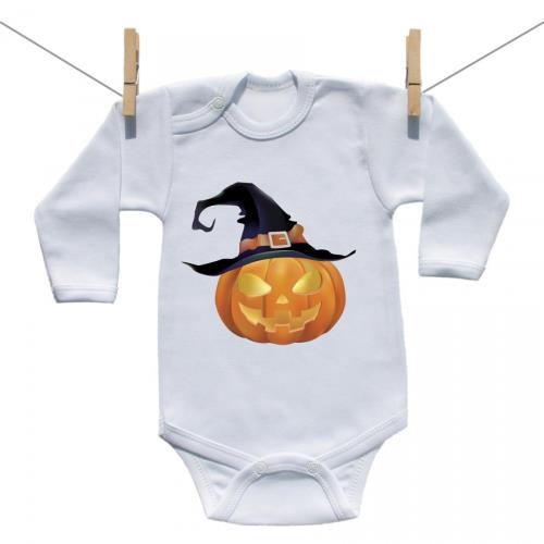 Boodyy Body s dlhým rukávom Halloween tekvica 56 (0-2 mesiace)