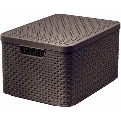 Box Curver Style L 30L s vekom tmavo hnedý