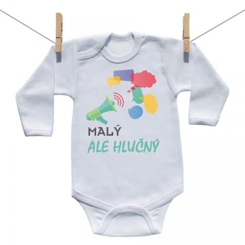 Boodyy Body s dlhým rukávom Malý ale hlučný 74 (6-9 mesiacov)