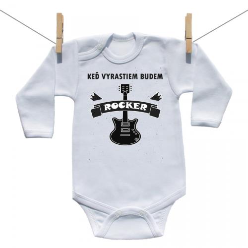 Boodyy Body s dlhým rukávom Rocker 74 (6-9 mesiacov)