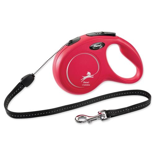 flexi New Classic lanko S 8m do 12kg červené