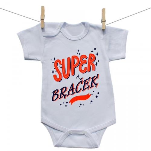 Boodyy Body s krátkym rukávom Super braček 50 (0 mesiacov) 9536-237618