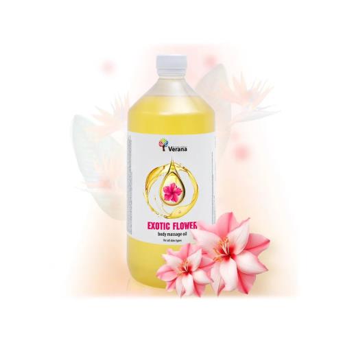 Exotické kvety rastlinný masážny olej 1000ml