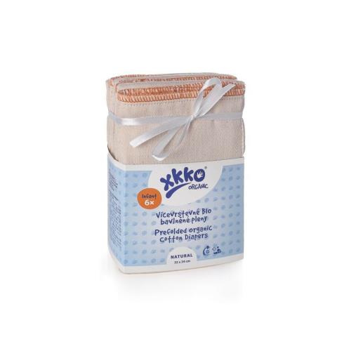 XKKO Organic Viacvrstvové plienky (4/8/4) NATURAL - Infant