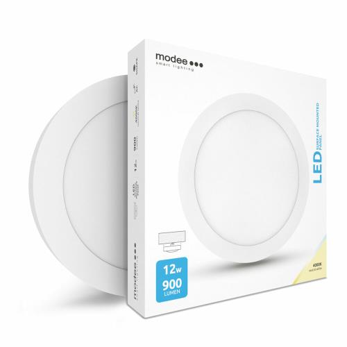 Modee Smart Lighting LED Panel Round - Surface mounted 12W neutrálna biela (ML-LPR4000K12WA)