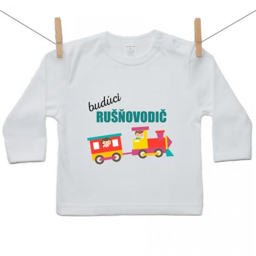 Boodyy Tričko s dlhým rukávom Budúci rušňovodič 92 (18-24 mesiacov) 2378-45269