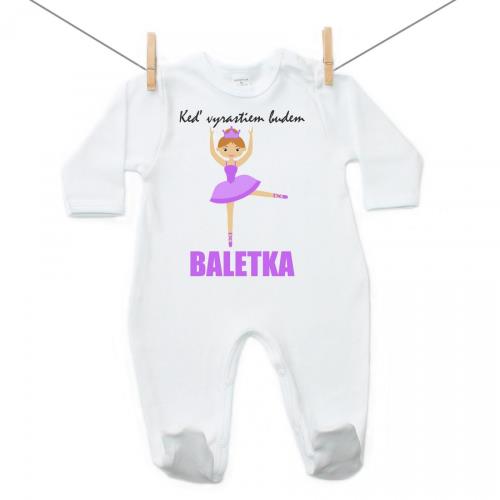 Boodyy Overal Keď vyrastiem budem baletka 86 (12-18 mesiacov)