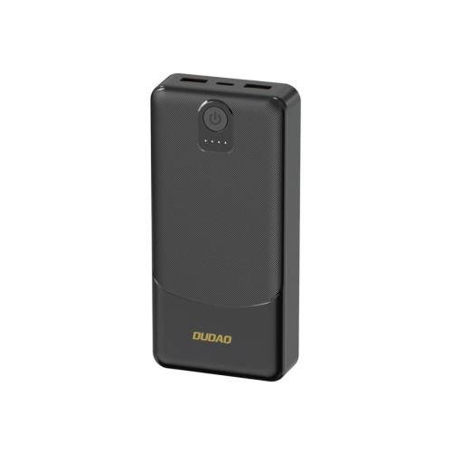 Dudao K10 Power Bank 10000mAh 2x USB / USB-C 2.4A 12W, čierny