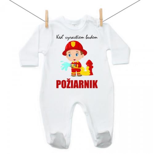 Boodyy Overal Keď vyrastiem budem požiarnik 92 (18-24 mesiacov)