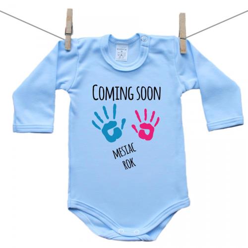 Boodyy Modré body s dlhým rukávom Coming soon 98 (2-3 roky)