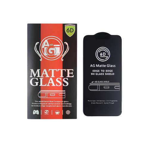 MG AntiGlare Full Glue matné ochranné sklo na iPhone 13 Pro Max / 14, čierne