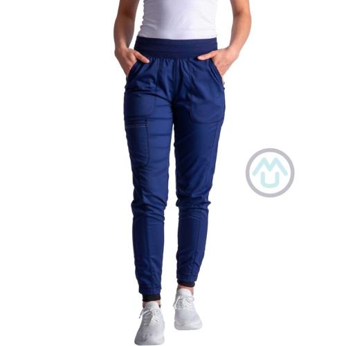 Zdravotnícke dámske jogger nohavice Cherokee Revolution ACTIVE STYLING - námornícky modré XS