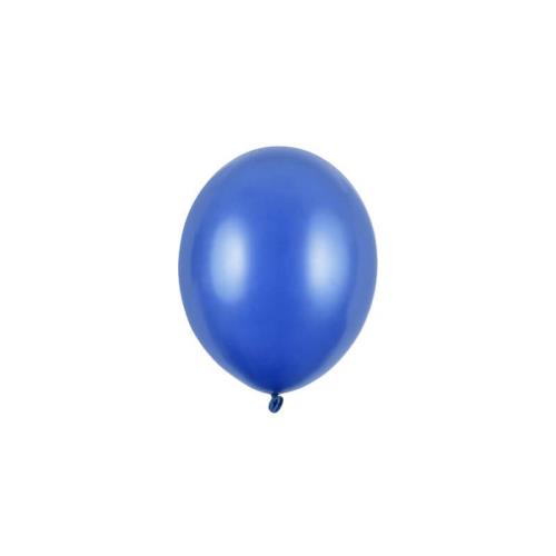 PartyDeco Balóny metalické modré 12cm 100ks