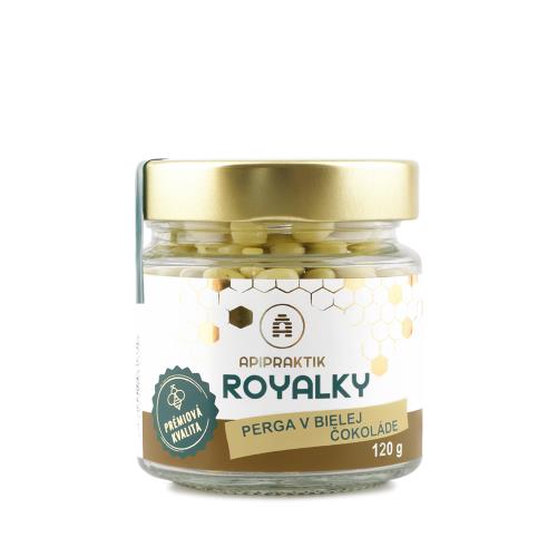Biele ROYALKY 120g - sklo