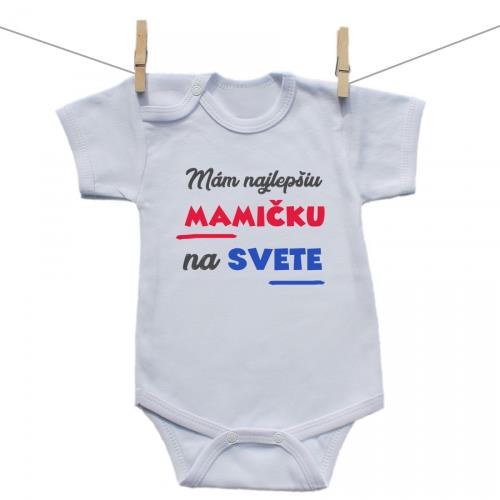 Boodyy Body s krátkym rukávom Mám najlepšiu mamičku na svete 68 (3-6 mesiacov)