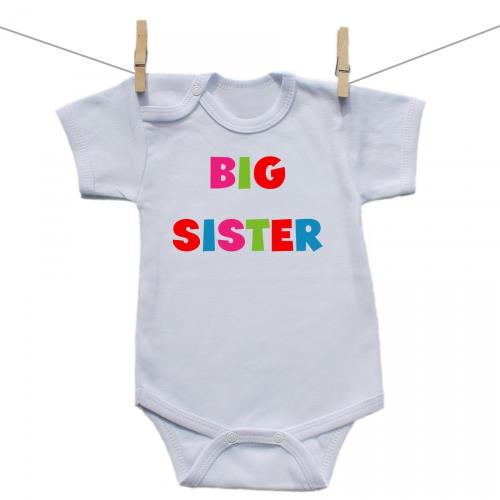 Boodyy Body s krátkym rukávom Big sister 86 (12-18 mesiacov)