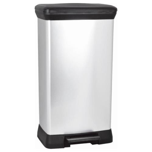 Odpadkový kôš Curver Deco Bin 50 l strieborný